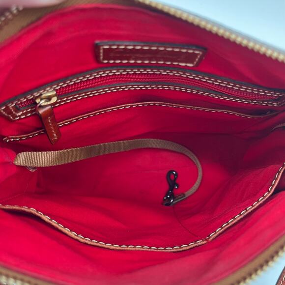 DOONEY & BOURKE Leather Crossbody, Gray & Brown - Picture 10 of 10